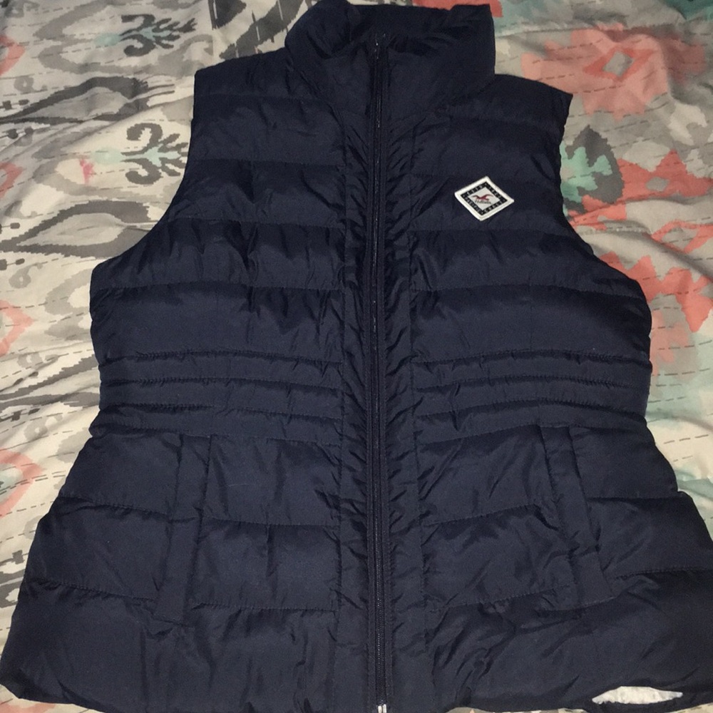 navy blue vest